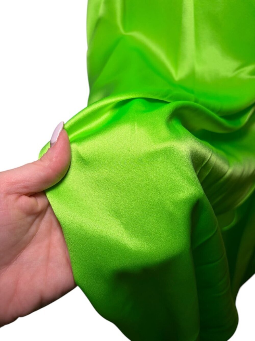 The Sei Silk Knot Dress Parakeet Green One Shoulder NWT Size 10 - Picture 9 of 9